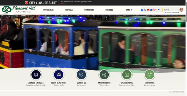 Security scan screenshot of https://phillca.gov/