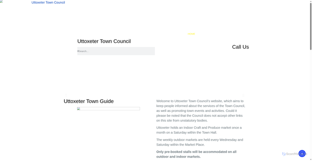 Security scan screenshot of https://uttoxetertowncouncil.gov.uk