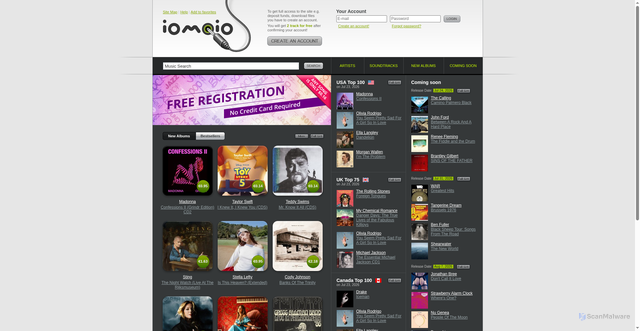 Security scan screenshot of iomoio.com