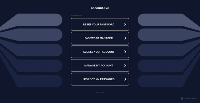 Security scan screenshot of https://www.ww38.account.live