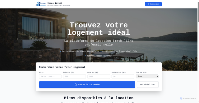 Security scan screenshot of http://immos-invest.fr/