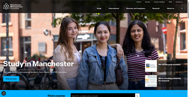 Security scan screenshot of https://www.mmu.ac.uk/