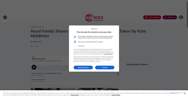 Security scan screenshot of https://mix1033.iheart.com/content/2024-04-23-royal-family-shares-new-photo-of-prince-louis-taken-by-kate-middleton/