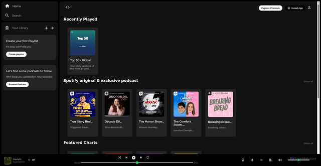 Security scan screenshot of https://spotify-clone-bay-chi.vercel.app/