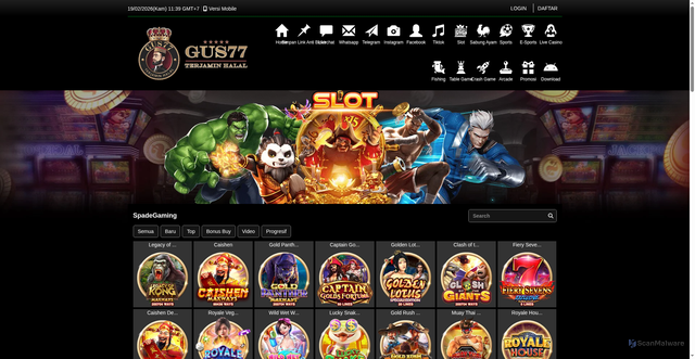 Security scan screenshot of https://xn--l3chdbo3anbq6ckt3cir7ewh9ftc.net/desktop/game/slot/spadegaming