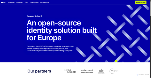 Security scan screenshot of https://euid.eu