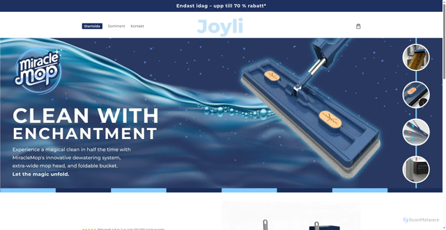 Security scan screenshot of https://joyli.se