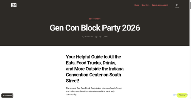 Security scan screenshot of https://gencon.blog/2026/07/27/gen-con-block-party-2026/