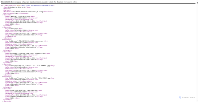Security scan screenshot of https://cdn.thingiverse.com