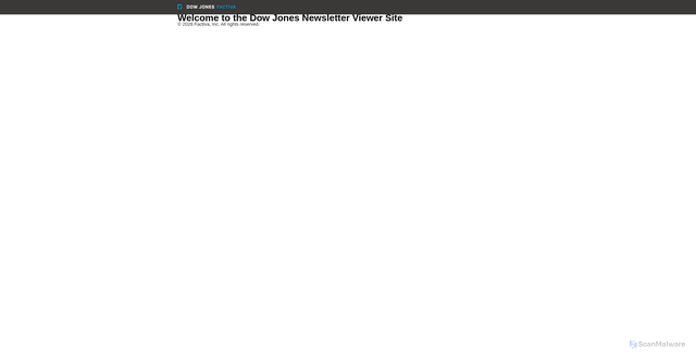 Security scan screenshot of https://viewer.factiva.com