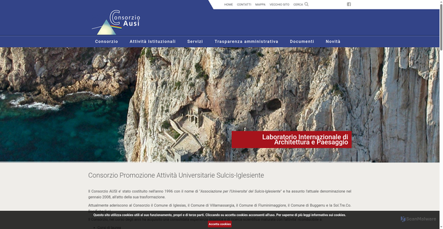 Security scan screenshot of https://www.consorzioausi.it/it/index.html
