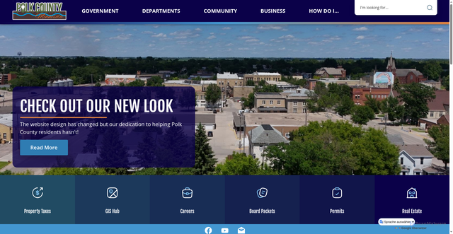 Security scan screenshot of https://polkcountymn.gov/