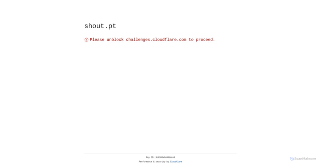 Security scan screenshot of https://shout.pt