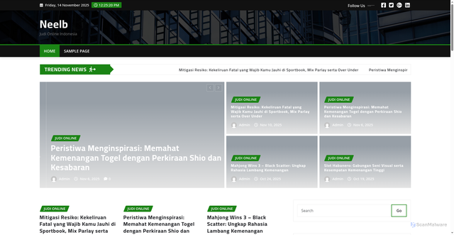 Security scan screenshot of https://neelb.org.uk/