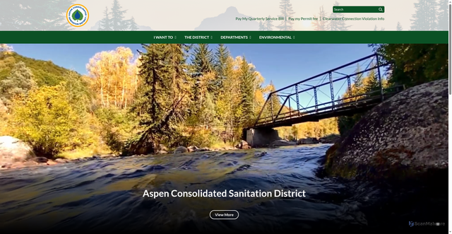 Security scan screenshot of https://www.aspenwaterrecovery.gov/
