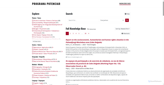 Security scan screenshot of https://docs.programapotenciar.com