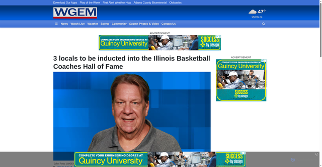 Security scan screenshot of https://www.wgem.com/2025/11/18/3-locals-be-inducted-into-illinois-basketball-coaches-hall-fame/