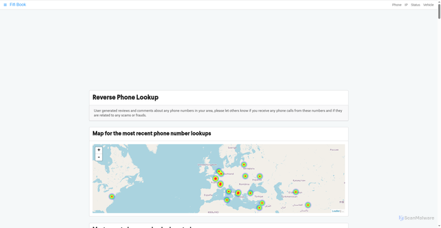 Security scan screenshot of https://fifibook.com