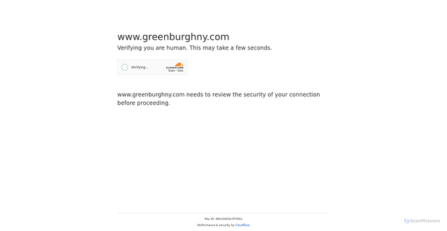Security scan screenshot of https://www.greenburghny.com/