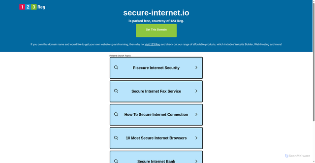 Security scan screenshot of https://secure-internet.io