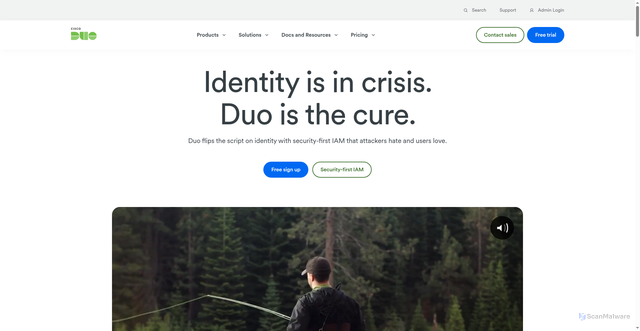 Security scan screenshot of https://api-d1652e3b.duosecurity.com