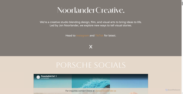 Security scan screenshot of https://noorlander.se