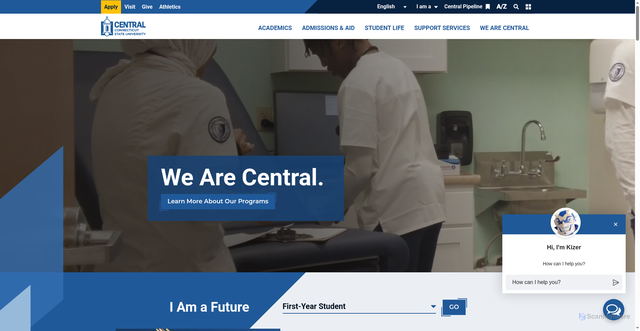Security scan screenshot of https://ccsu.edu