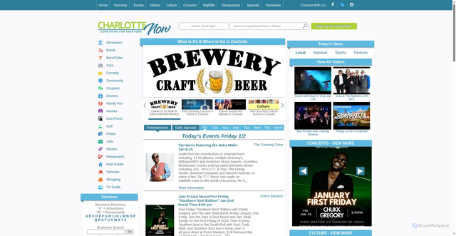 Security scan screenshot of https://www.charlottenow.com/