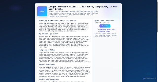 Security scan screenshot of https://en-ledgr-hardware-shop.pages.dev/