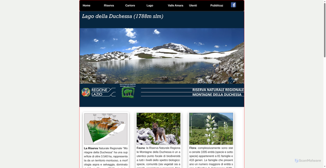 Security scan screenshot of https://www.riservaduchessa.it/