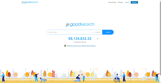 Security scan screenshot of https://www.goodsearch.com/