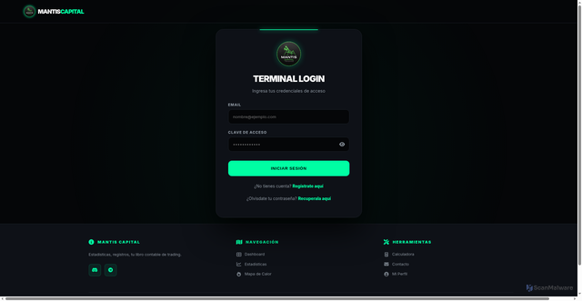 Security scan screenshot of https://mantiscapital.net/brokers