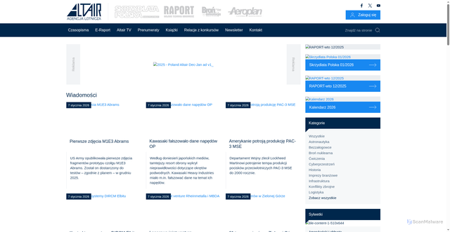 Security scan screenshot of https://www.test.altair.com.pl