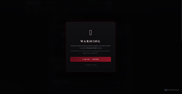 Security scan screenshot of https://gore.best/advertise