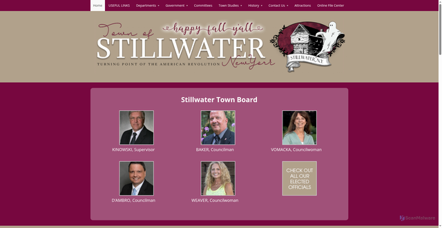 Security scan screenshot of https://townofstillwaterny.gov/