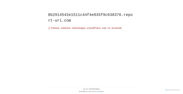 Security scan screenshot of https://8b2914542e1511c44f4e835f9c638376.report-uri.com