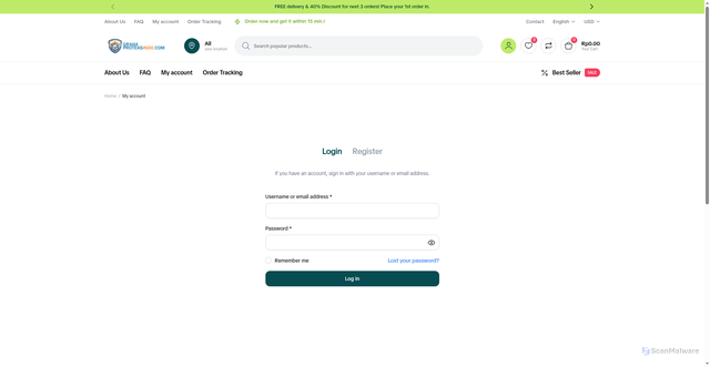 Security scan screenshot of https://grahaproteksindo.com/my-account/