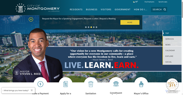 Security scan screenshot of https://www.montgomeryal.gov/