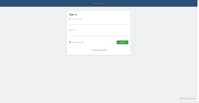 Security scan screenshot of https://track.stratanalytics.com