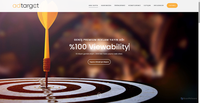 Security scan screenshot of https://adtarget.com.tr