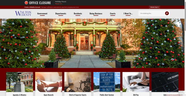 Security scan screenshot of https://waltoncountyga.gov/