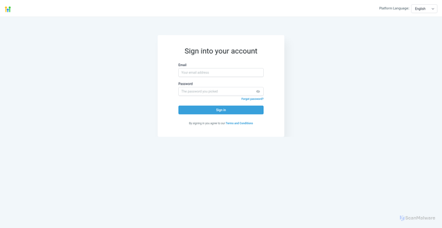 Security scan screenshot of https://app.msgsndr.com