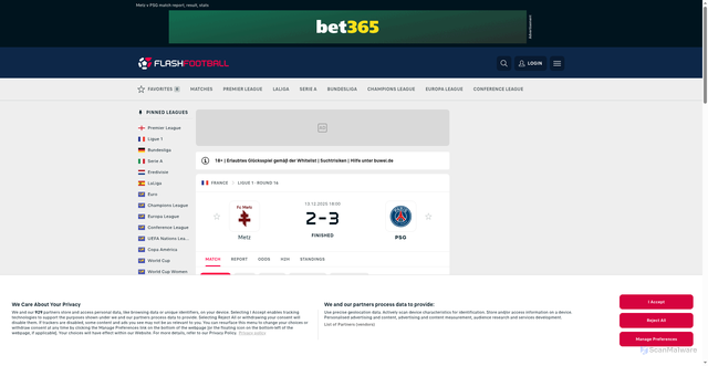 Security scan screenshot of https://www.flashfootball.com/match/metz-4v0yqlWc/psg-CjhkPw0k/