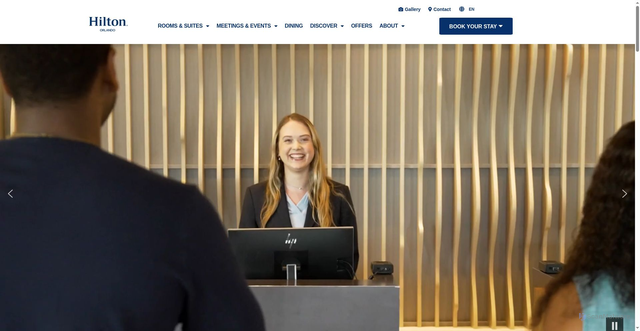 Security scan screenshot of https://thehiltonorlando.com/