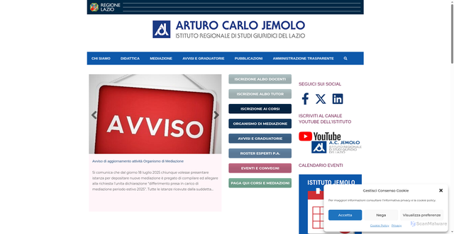 Security scan screenshot of https://www.jemolo.it/