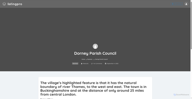Security scan screenshot of http://www.bucksinfo.net/dorneypc/