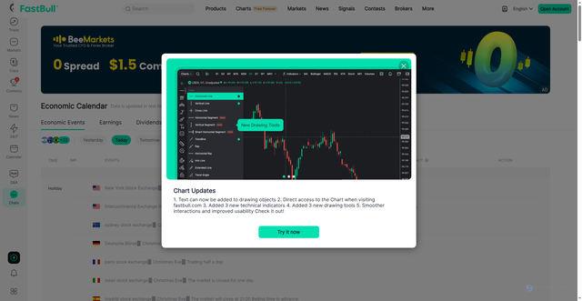 Security scan screenshot of https://www.fastbull.com/calendar