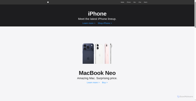 Security scan screenshot of https://apple-clone-demo.pages.dev/