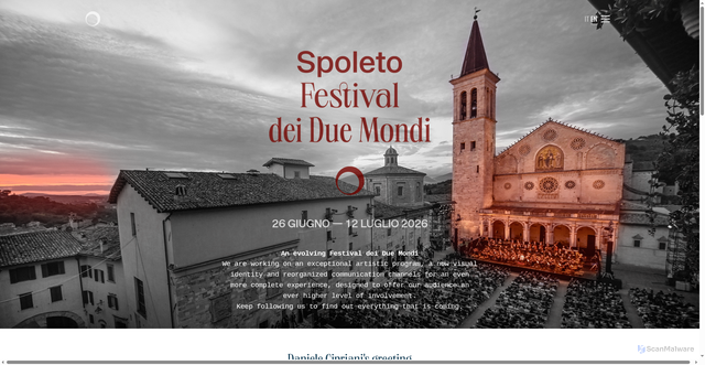 Security scan screenshot of https://www.festivaldispoleto.com/