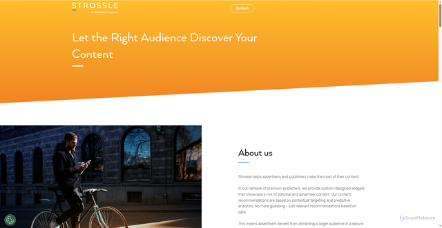 Security scan screenshot of https://strossle.com